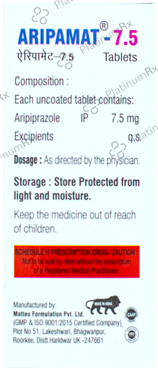 Aripamat 7.5mg Tablet 10s