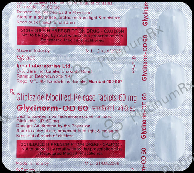 Glycinorm OD MR 60mg Tablet 15s