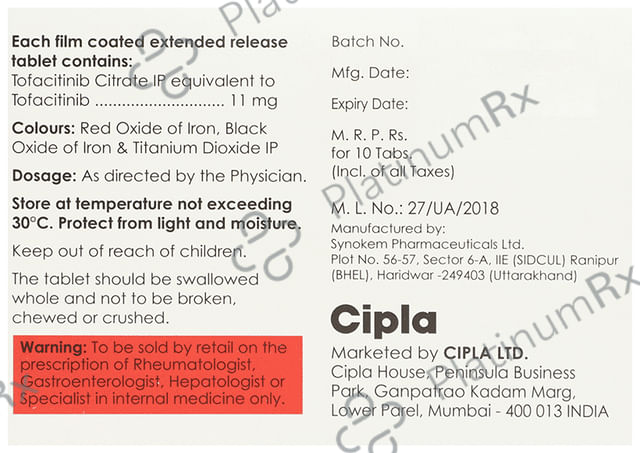 Tofajak IN XR 11mg Tablet 10s