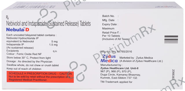 Nebula D 5/1.5mg Tablet SR 10s