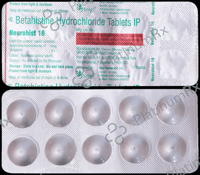 Neurohist 16mg Tablet 10s