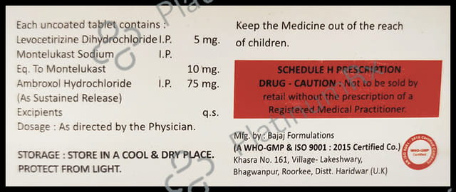 Levopalm MA 75/5/10mg Tablet SR 10s