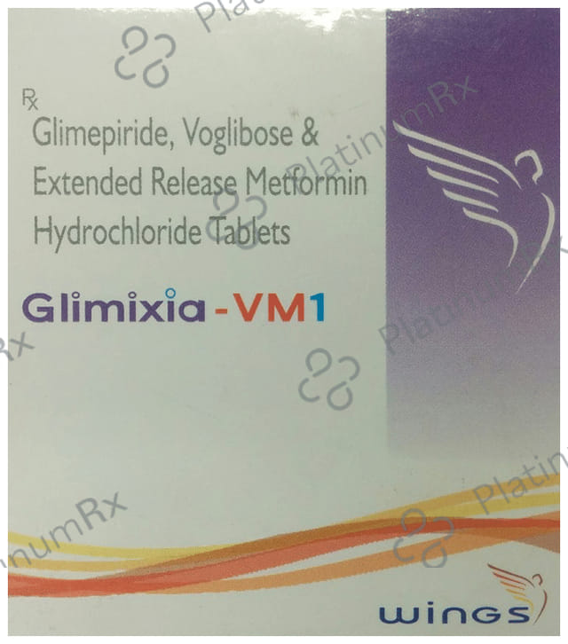 Glimixia VM1/500/0.2mg Tablet ER 10s