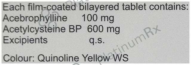 Pulmucus AB 100/600mg Tablet 10s