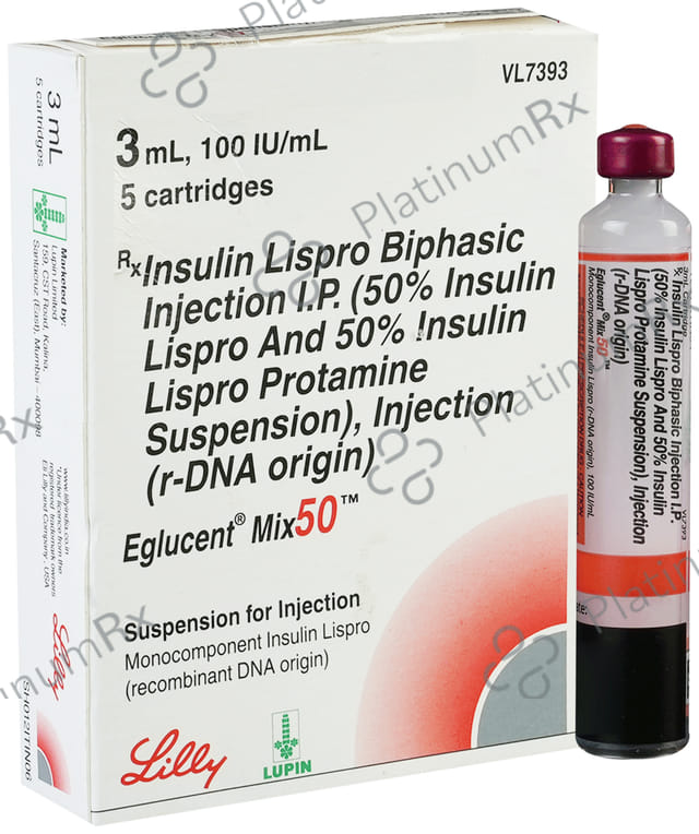 Eglucent Mix 50/50 (100 IU/ml) (1*3ml Refill Cartridge / Injection)