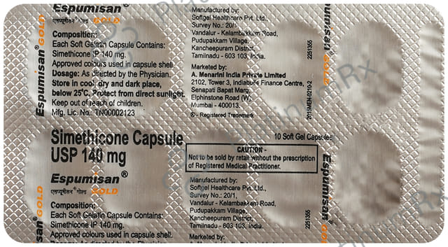 Espumisan Gold 140mg Capsule 10s