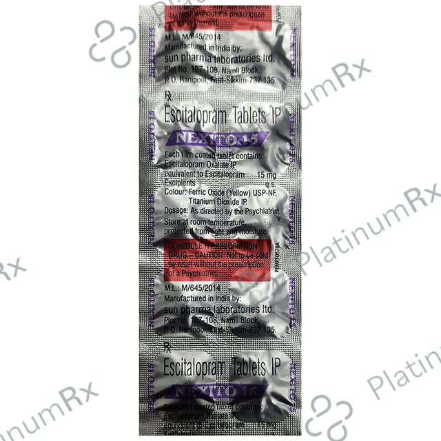 Nexito 15mg Tablet 10s