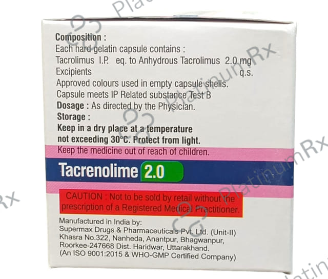 Tacrenolime 2mg Capsule 10s