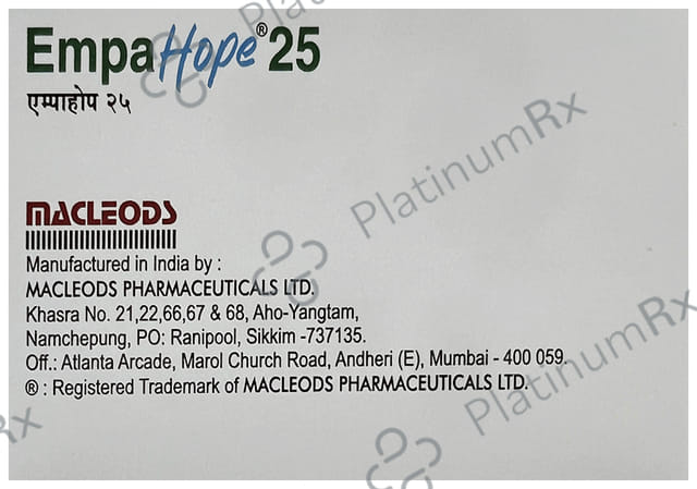 Empahope 25mg Tablet 10s