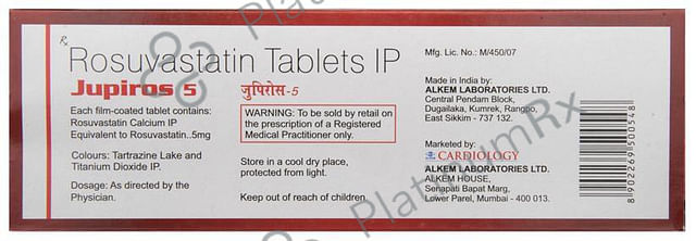 Jupiros 5mg Tablet 15s