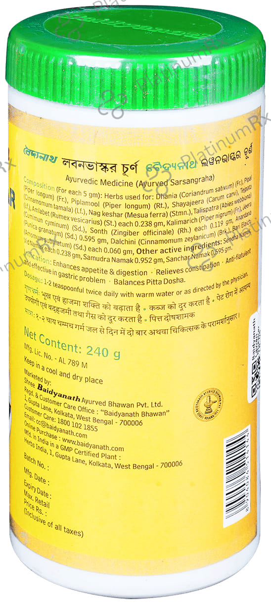 Baidyanath Lawan Bhaskar Churn 240 gm