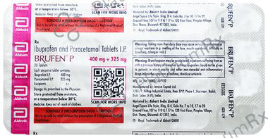 Brufen P 400/325mg Tablet 20s