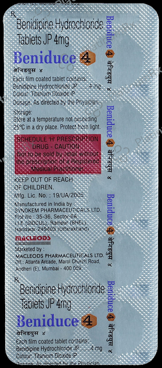 Beniduce 4mg Tablet 10s
