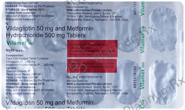 Vilumet 500mg/50mg Tablet