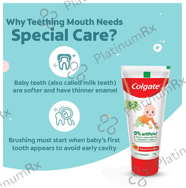 Colgate Natural Fruit Toothpaste for Kids (0-2 Years)