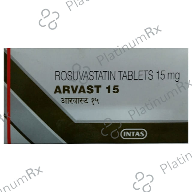Arvast 15mg Tablet 10s