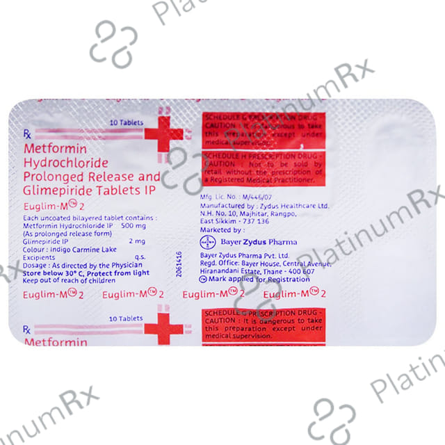 Euglim MF 2/500mg Tablet 10s