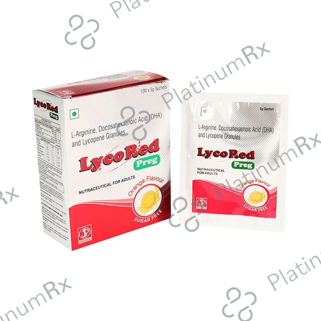 Lycored Preg Sachet Orange Sugar Free