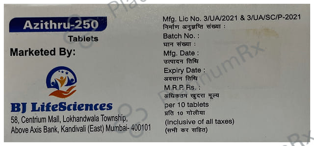 Azithru 250 Tablet