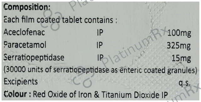 Just Move SP 100mg/325mg/15mg Tablet