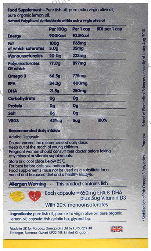 Paradox Omega 3 Cardio TG Capsule 30s