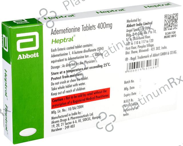 Heptral 400mg Tablet 10s