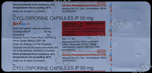 Sprintas 50mg Capsule 5s