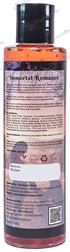 The Secret Dew Immortal Romance Fragrant Body Wash