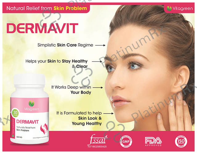 Vitagreen Dermavit 500mg Capsule