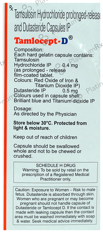 Tamlocept D 0.5/0.4mg Capsule PR 15s
