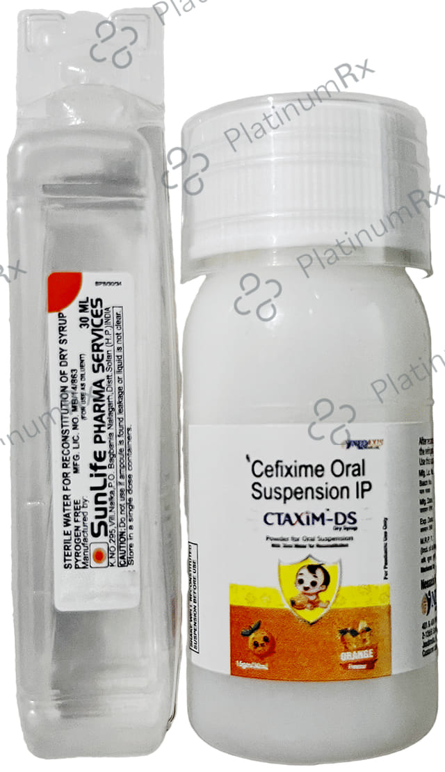 Ctaxim DS 100mg Dry Syrup Orange 30ml