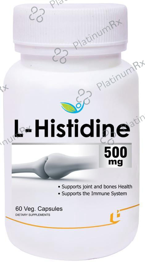 Biotrex L-Histidine 500mg Veg Capsule