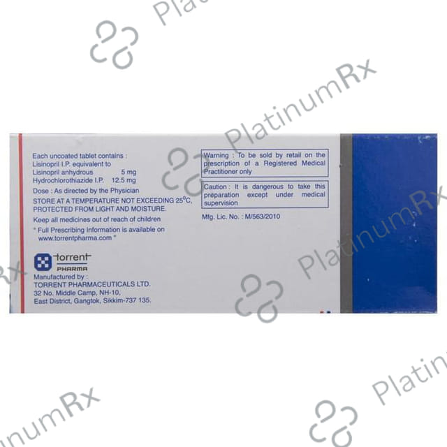 Listril Plus 12.5/5mg Tablet 10s