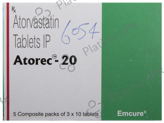 Atorec 20mg Tablet 10s