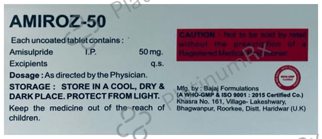 Amiroz 50mg Tablet 10s