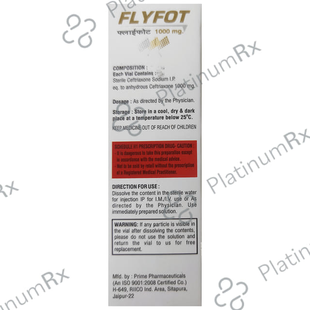 Flyfot 1000mg Injection 1s