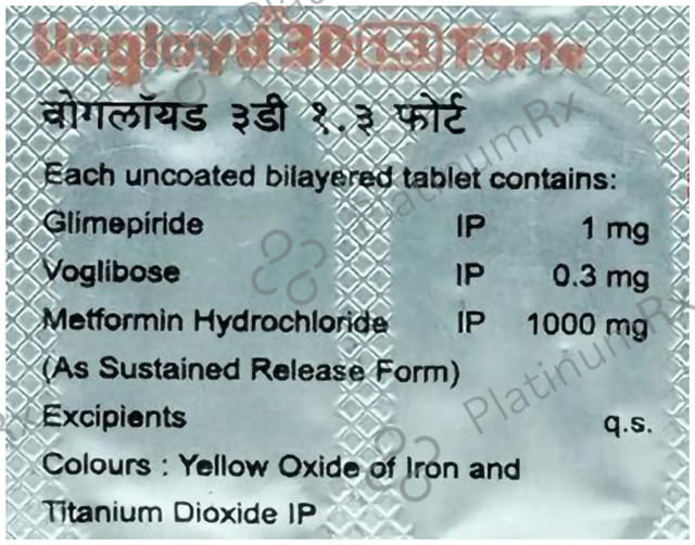 Vogloyd 3D 1.3/1000mg Forte Tablet SR 15s