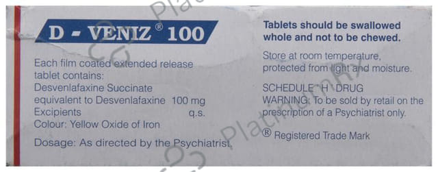 D Veniz 100mg Tablet ER 10s