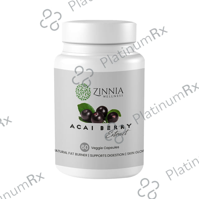 Zinnia Wellness Acai Berry Extract Veggie Capsule