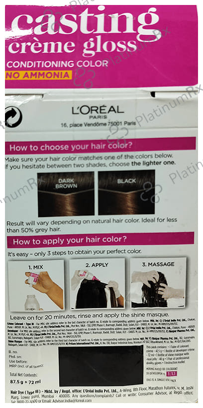 Loreal Paris Casting Creme Gloss Conditioning Color Medium Brown