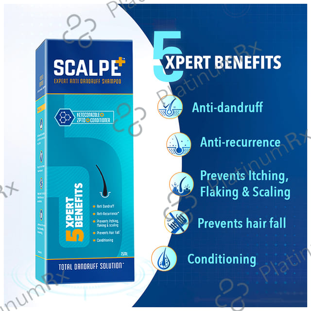 Scalpe Plus Expert Anti Dandruff Shampoo 75ml